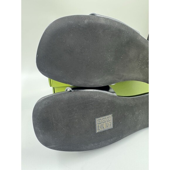 Tory Burch INES Classic Single-Band Goat Leather Slide (Perfect Black) Size 6 - Picture 15 of 16